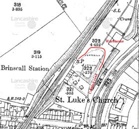 Brinscall Goods Yard Map